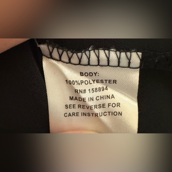 Black Blouse with Gold Polka Dots - Picture 2 of 10